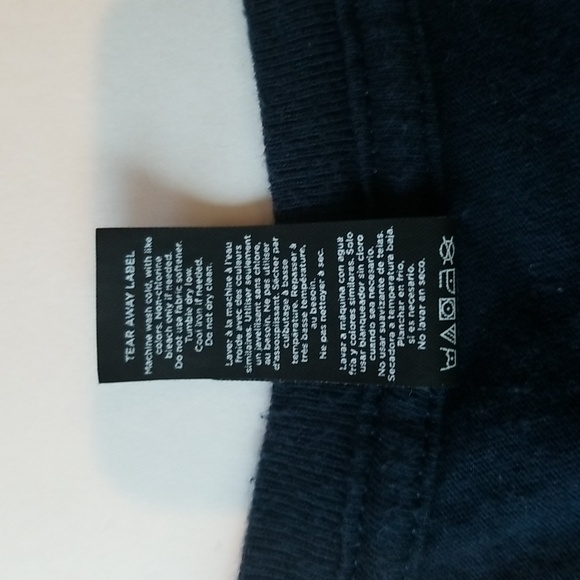 The Concert Tee District Navy Crewneck Tshirt Size Large - Picture 5 of 12